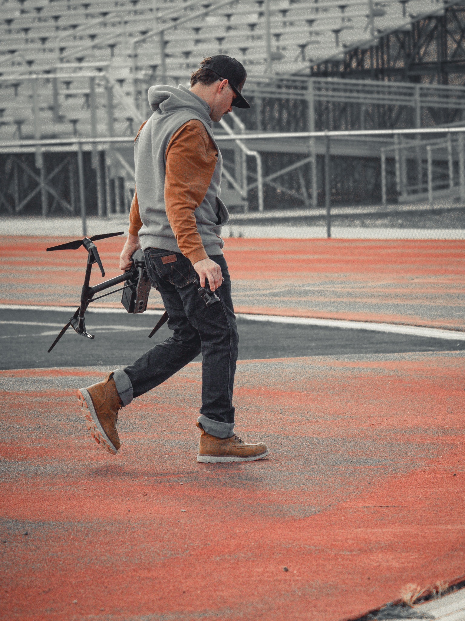 Apex Analysis founder operating UAS equipment